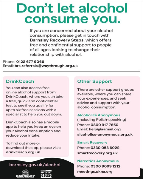 Don't let alcohol consume you information