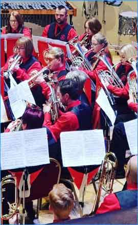 Image of Rockingham Brass Band practicing